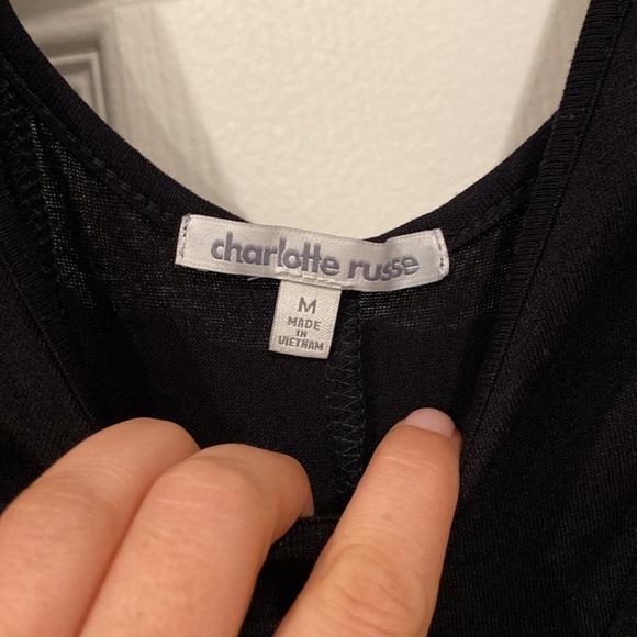 3/4 Sleeve, Black T-Shirt Mini Dress from Charlotte Russe, size M - Picture 3 of 7